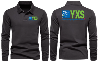 YXS AIRPORT LONG SLEEVE POLO